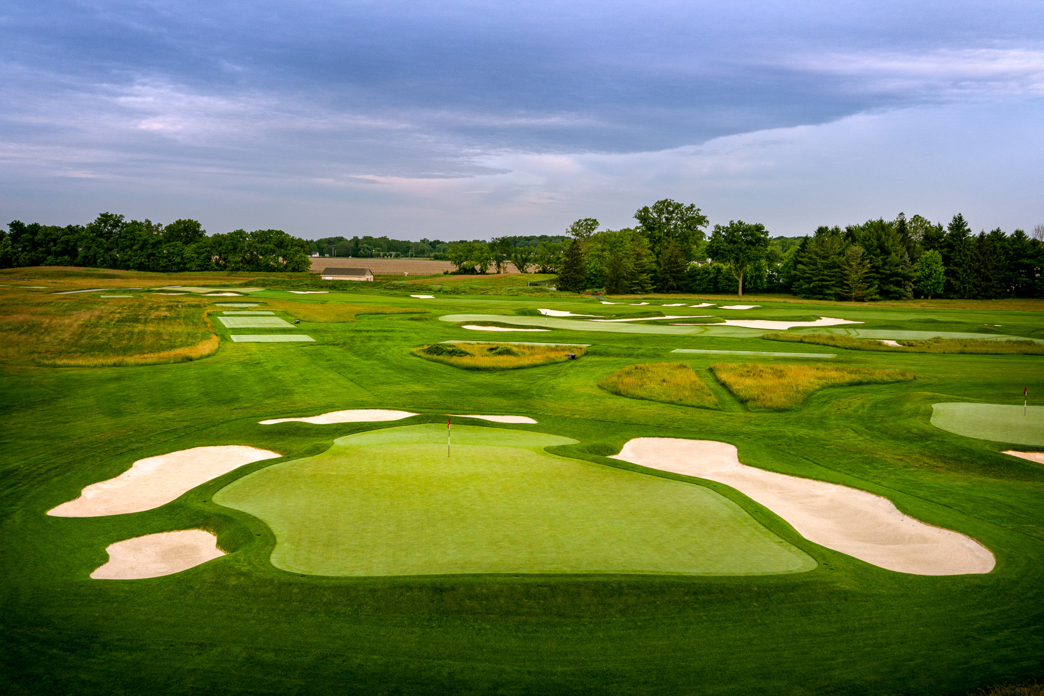 wide view of hole 12 at Inverness Club in Toledo, Ohio