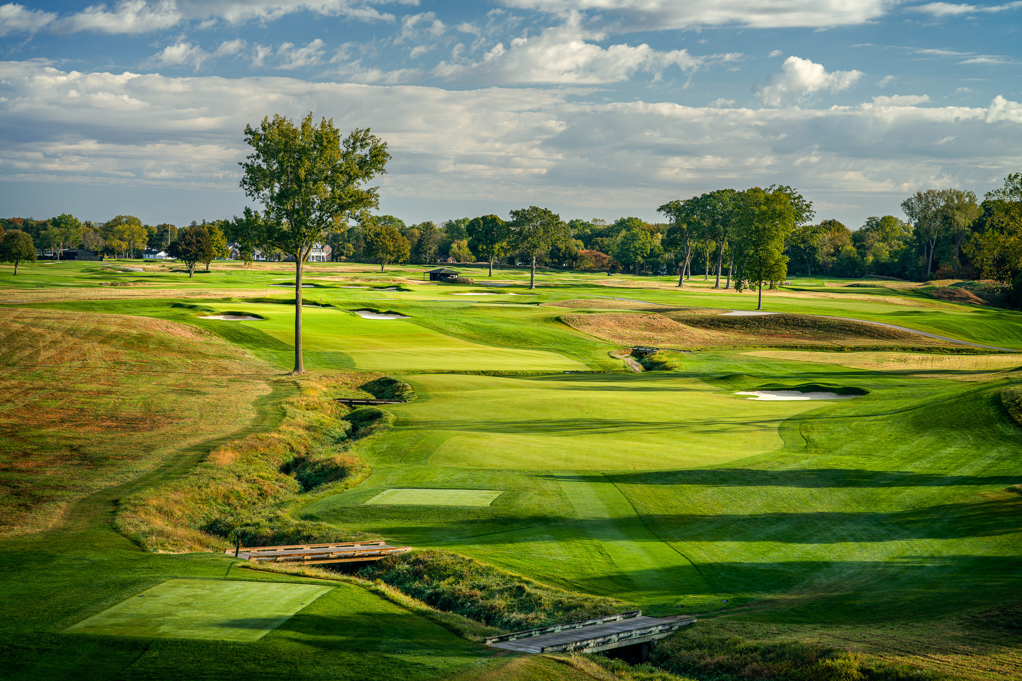 wide view of hole 4 at Inverness Club in Toledo, Ohio