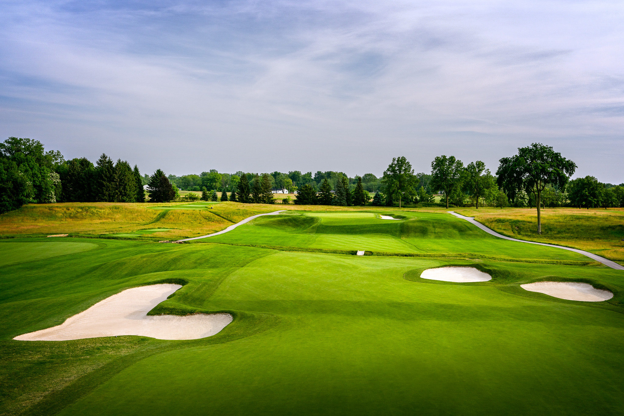 wide view of hole 6 at Inverness Club in Toledo, Ohio